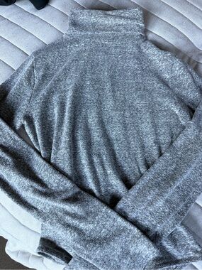 Madewell Gray Turtleneck Sweater bodysuit - Classic Knit